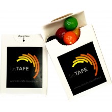 Flip Lid Cardboard Box with Skittles 25g